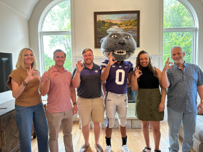 PhD Students with Willy the Wildcat